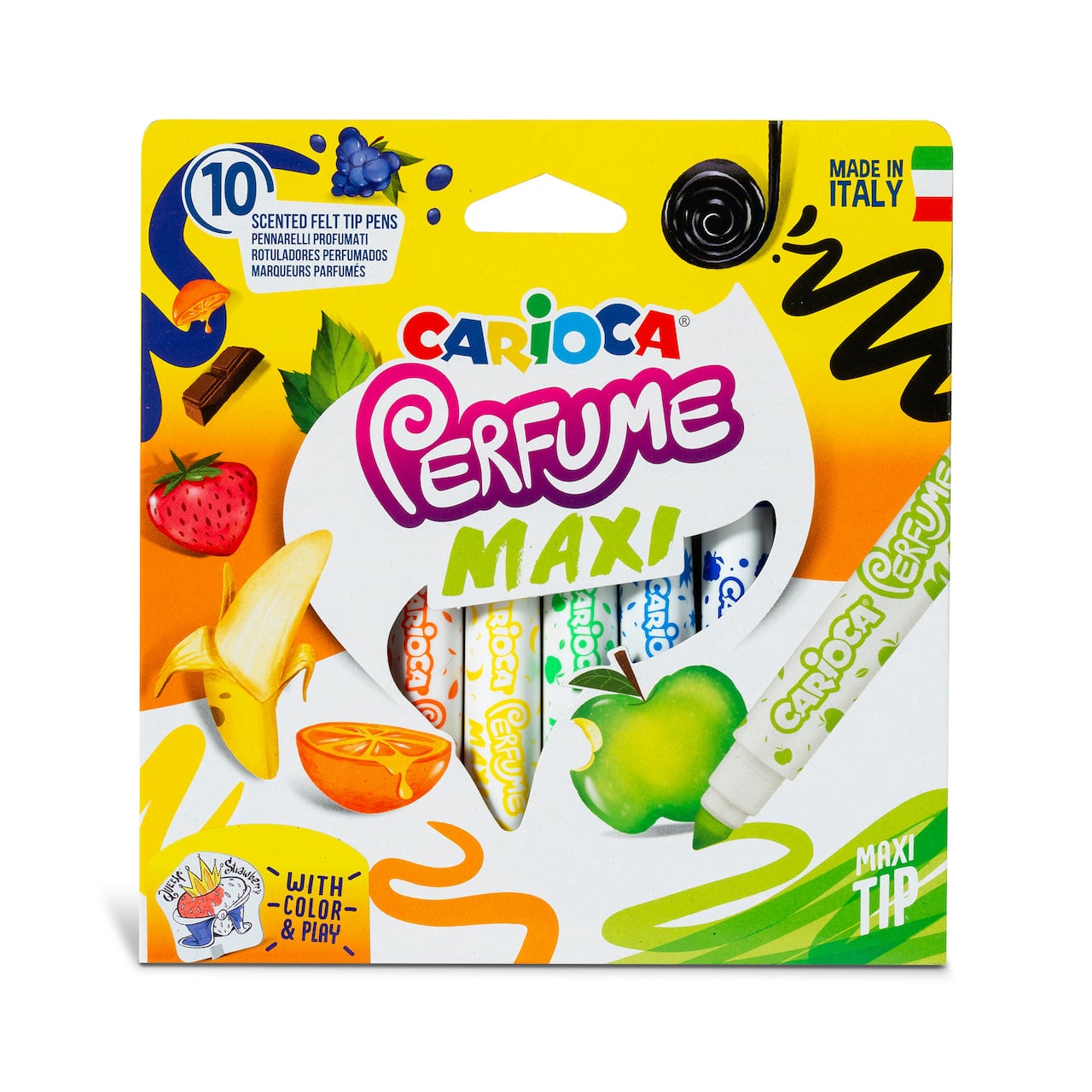 CARIOCA® 10 Color Perfumes Maxi Washable Felt Tip Pen Set